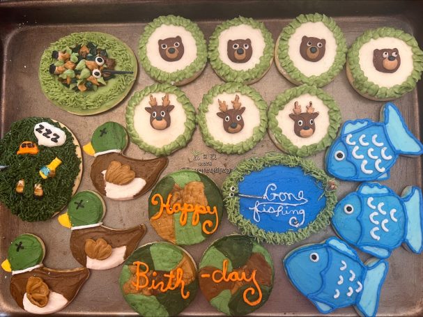 Frosted Sugar Cookies - Hunt/Fish Theme